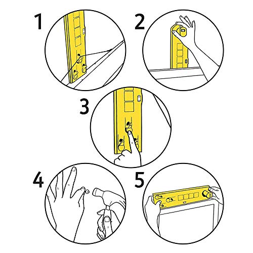 Multifunction Level Ruler Bubble Level Measuring Tool Picture Frame Hanger ABS Plastic DIY Hand Tool1 Pack - Thumbnail 3