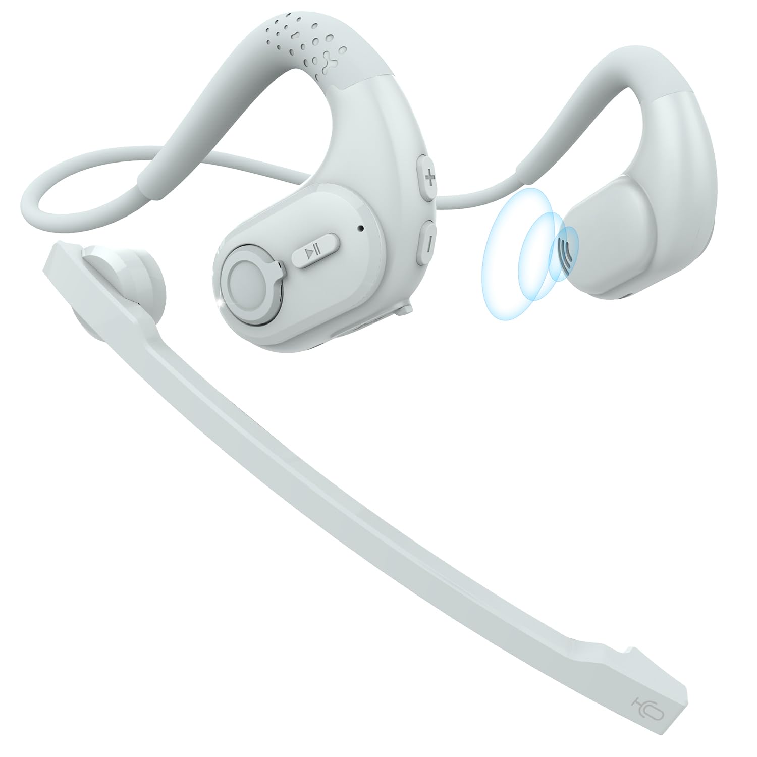 Photo 1 of iDIGMALL Bluetooth 5.3 Headset Wireless Eabuds w/Noise Canceling Removable Boom Microphone for Phone PC Laptop, Open Ear Headphone for Office Meeting Home Work Running, Ultra-Light & Comfort, 12H