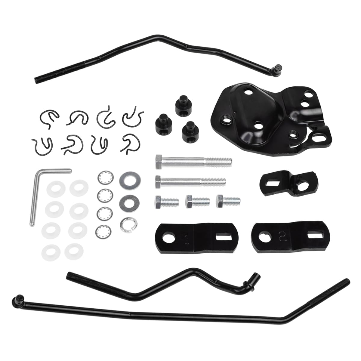 Photo 1 of 3733163 4 Speed Shifter Linkage Kits Compatible with Chevy Buick Studebaker Oldsmobile Pontiac Hurst Shifter with Muncie Transmission 1955-1968