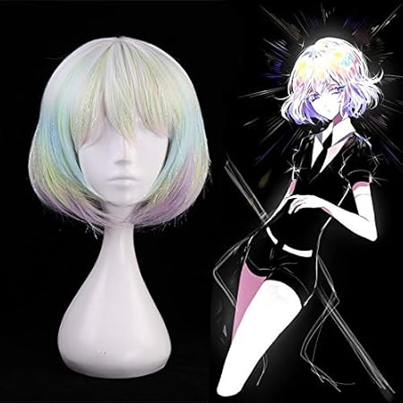 Amazon Co Jp 宝石の国アニメウィッグダイヤモンドコスプレウィッグ耐熱合成ウィッグハロウィンパーティーハウスキノクニウィッグ ビューティー
