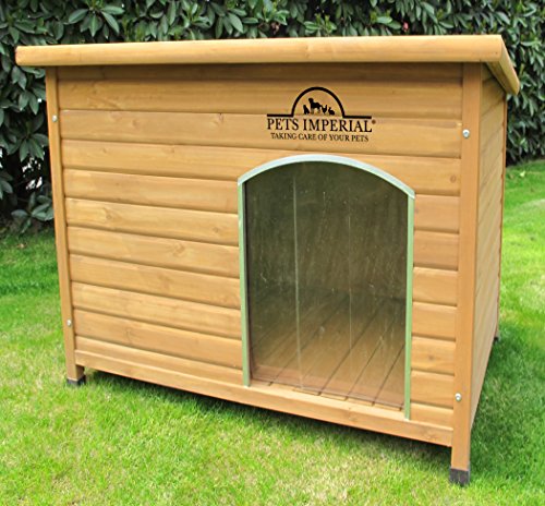 Pets Imperial Large Insulated Wooden Norfolk Dog Kennel With Removable Floor For Easy Cleaning