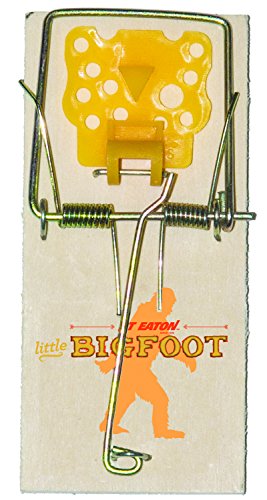 JT Eaton 404-12 Mouse Size Spring Action Wooden Snap Trap with Expanded Trigger (Pack of 12)