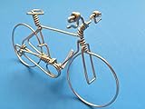Handcrafted Men Mountain Bikes Medium ~ Unique Biking Gifts for Cyclists ~ Handmade Bicycle Ornament with One Whole Aluminum Wire w/ No Single Break