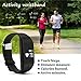 Fitness Tracker with Heart Rate monitor, E3 Activity Watch Step Walking Sleep Counter Wireless Wristband Pedometer Exercise Tracking Sweatproof Sports Bracelet for Android and iOS Black, EIISON