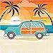 Surf Birthday Party Supplies, Serves 16, Sturdy Dinner Plates, Dessert Plates, Luncheon Napkins, Beverage Napkins, Plastic Table Cover, Retro Theme, Wildflower Party Planner