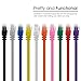 GearIT 10 Pack, Cat 6 Ethernet Cable Cat6 Snagless Patch 5 Feet - Computer LAN Network Cord, Orange - Compatible with 10 Port Switch POE 10port Gigabit