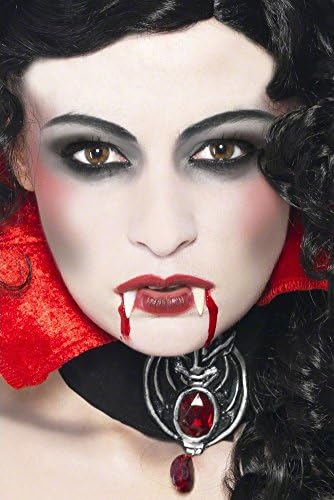 COOLMP Pack of 12 Vampire Adult Halloween Make-Up Kit – One Size – Party Makeup, Hair, Skin, Lips, Eyes, Carnival, Fancy Dress Party, Birthday,