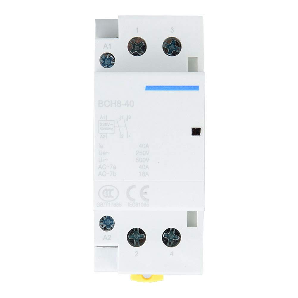 2P 40A Low Power Consumption DIN Rail AC Contactor 1NO1NC 50/60HZ for Household(220V/230V)