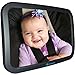 Baby Backseat Car Safety Mirror, Largest High Quality Shatterproof Clear Reflection, Wide View of Rear Facing Back Seat Infant, Child Safe, Adjustable, Perfect Shower Gift for Mom by VentureWize