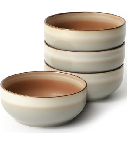 Amazon.com | Denby - Elements Stone White Coupe Cereal Bowls Set