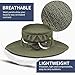 Seektop Fishing Hat, Men Women UPF 50+ Protection Outdoor Sun Hiking Hat with Removable Neck Flap and Face Cover Mask -Kit Include Cooling Arm Sleeves, Cooling Towel