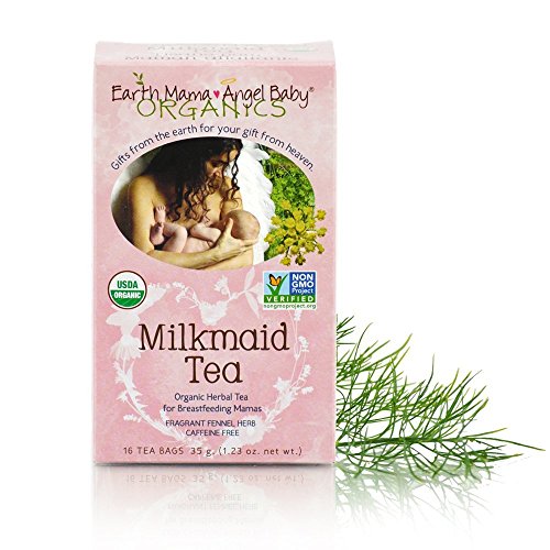 Earth Mama Angel Baby Organic Milkmaid Nursing Tea, 16 Teabags/Box (2 Boxes, 32 Tea Bags Total)