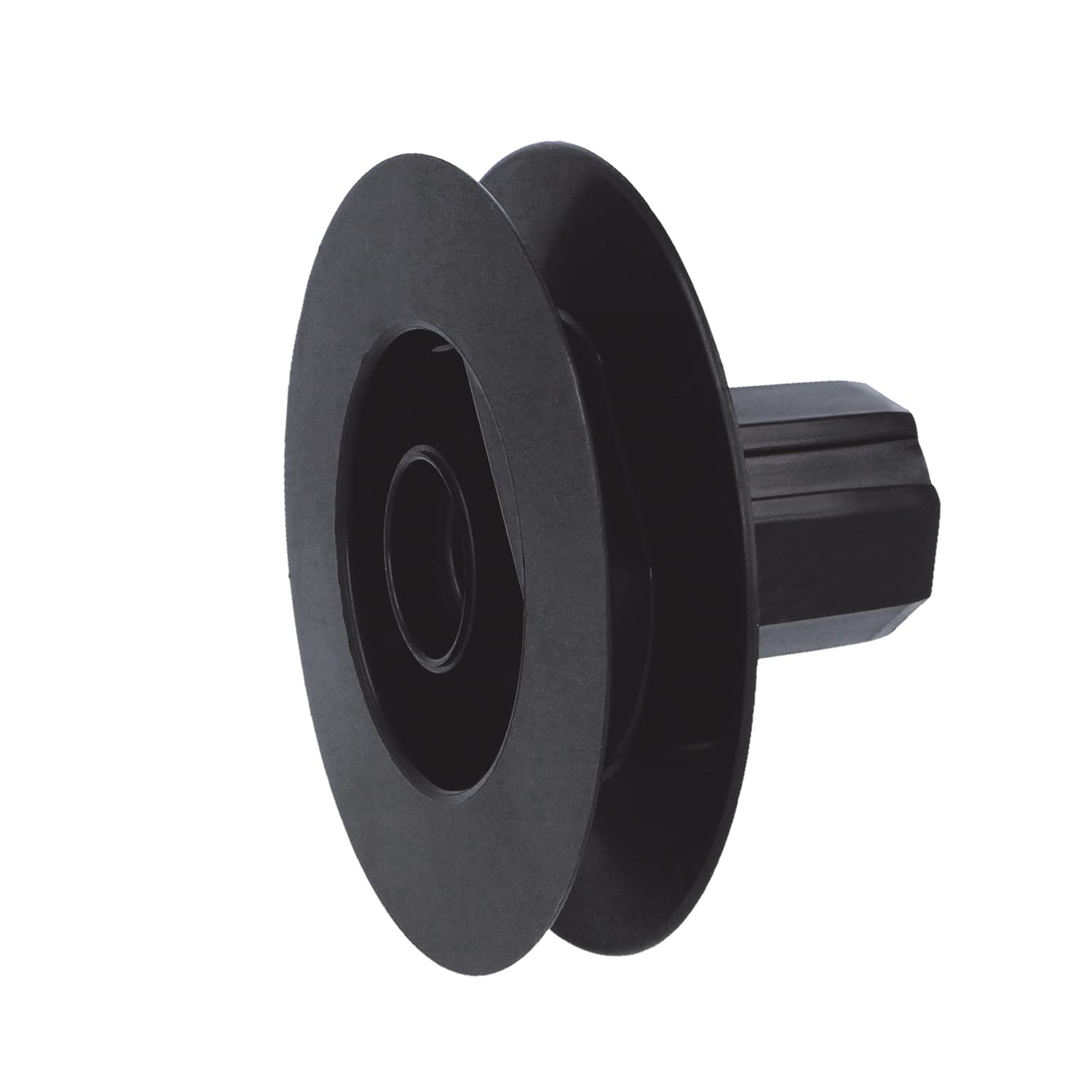 Amig - Black Nylon Disc Pulley for Roller Blind Shaft Bearing | for 18 mm Tapes, 42 mm Tubes and Aluminium Testers | Diameter 140 mm