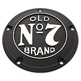 Jack Daniels Midnite 7 Harley Davidson Derby Cover 5-hole - Wrinkle Black