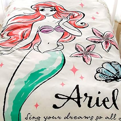 Amazon Co Jp Disney ディズニー アリエル 布団カバー3点セット 枕カバー シーツ 掛布団カバー ベッド 敷布団用 シングル Sb 61 ホーム キッチン