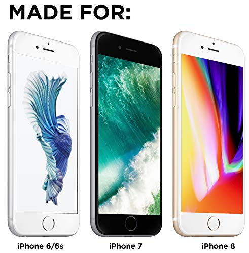Aduro Screen Protector for iPhone 8/7/6/6s 4.7-inch (NOT Plus), Tempered Glass Shatter Proof Film, 3-Pack