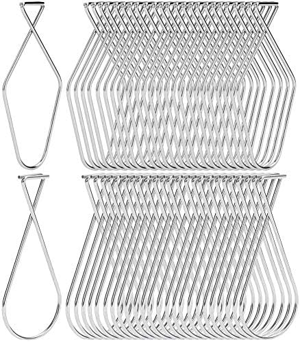 Skedee 50Pcs Ceiling Hook Clips T-Bar Squeeze Hangers Clips - Drop Ceiling Clips, Hanging Sign from Suspended Tile/Grid/ Drop Ceilings