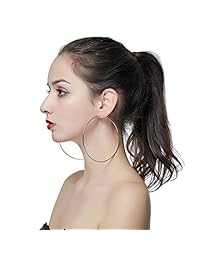 Pendientes de aro para hombre y mujer, hipoalergénicos, extra grandes, diseño de hula de baloncesto