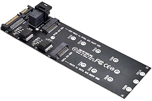 Cablecc SFF-8643 to U2 Kit NGFF M-Key to HD Mini SAS NVME PCIe SSD SATA Adapter for Motherboard