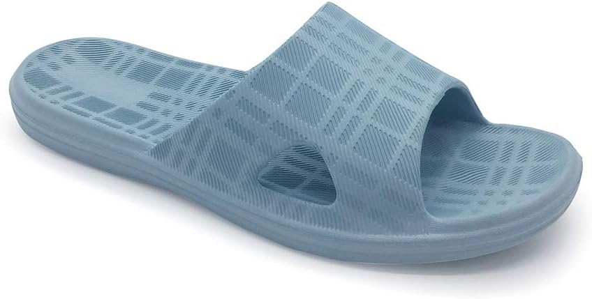 HEVA Bathroom Slippers Mens Slide Shower Open Toe Sandals Womens Non Slip Beach Indoor House Shoes