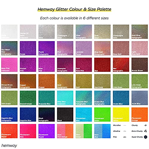 Hemway Glitter Paint Additive Glitter Crystals for Acrylic Paint