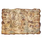 Plastic Gold Mine Treasure Map Party Accessory (1 count) (1/Pkg)