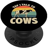 Cool Cow Design For Men Women Dairy Farmer Farming Cow Lover PopSockets Swappable PopGrip