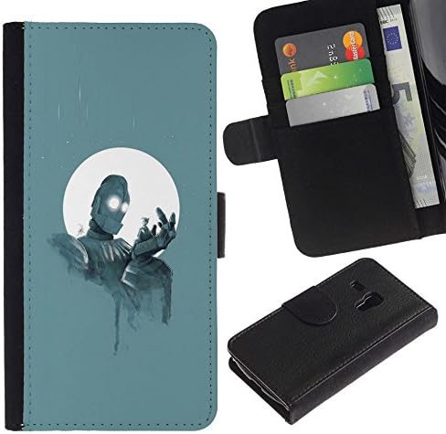 Good Phone Accessory // Leather Wallet Protective Case Card Money Holder Cover for Samsung Galaxy S3 MINI 8190 // Gentle Giant