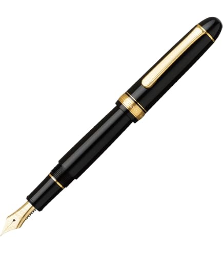 Amazon.com : Platinum Fountain Pen President #1 Black and Gold