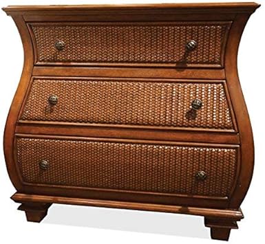 Amazon Com Riverside Furniture 3 Drawer Bombe Chest Kitchen Dining