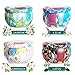 Scented Candles White Jasmine,Blue Lotus,Lilac & Gardenia,Natural Soy Wax Portable Travel Tin Candle,Set Gift of 4