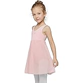 MdnMd Long Skirt Ballet Dance Leotards for Toddler Girls Ballerina Outfit Dress