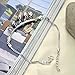 MoAndy Jewellery Platinum Plated Women's Fashion Ankle-Bracelets Bells Extendable Chain Silvery
