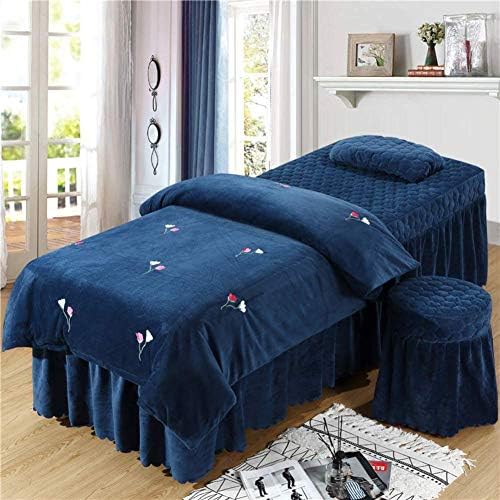 Kswd クリスタルベルベット 美容ベッドカバー 肌にやさしい 柔らかい マッサージベッドカバー 快適 フランネル ベッド