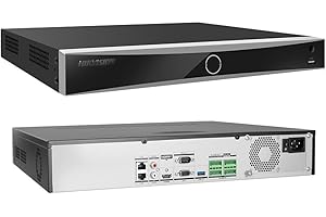 ASMIWO HIKV DS-7732NXI-K4 32 Channel 4K ACU-Sense NVR(No PoE), Human&Vehicle Detection, Facial Recognition, Up to 12MP Recording, Compatible with Hikvision IP Camera, 4 SATA & 2-Way Audio, H.265+ (No HDD)