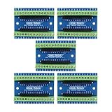 Aideepen 5pcs Nano Screw Terminal Adapter Shield Expansion Board Nano V3.0 AVR ATMEGA328P-AU Module for Arduino