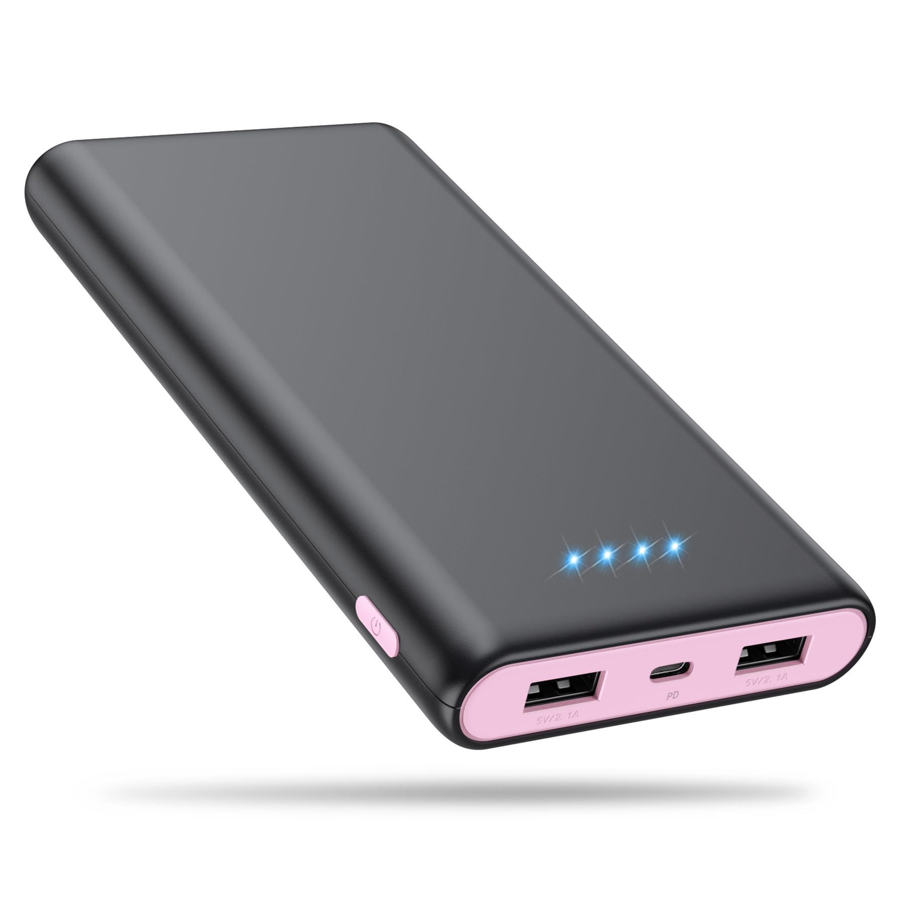 Portable Charger Power Bank 25,800mAh,5V/3A USB C in&Out Fast Phone Charging with Intelligent Smart IC,3 USB Port External Cell Phone Battery Pack Compatible with iPhone 16 15 14,Samsung,Android-Pink