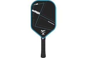 Warping Point Carbon Fiber Pickleball Paddle | Endura Friction Surface For Maximum Spin | Multi-Layer Carbon Fiber Edgeless Design | Long Handle for Two-Handed Backhands | Polypropylene Honeycomb Core