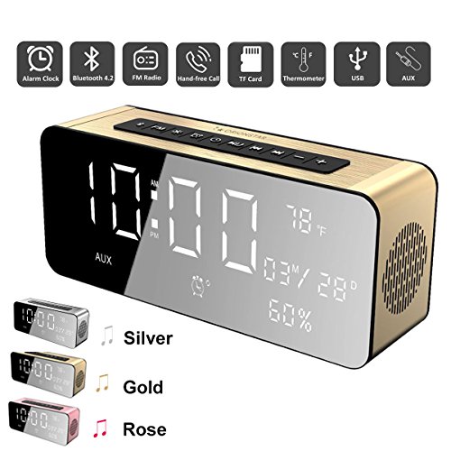 Orionstar wireless bluetooth alarm clock fm radio speaker with hd…
