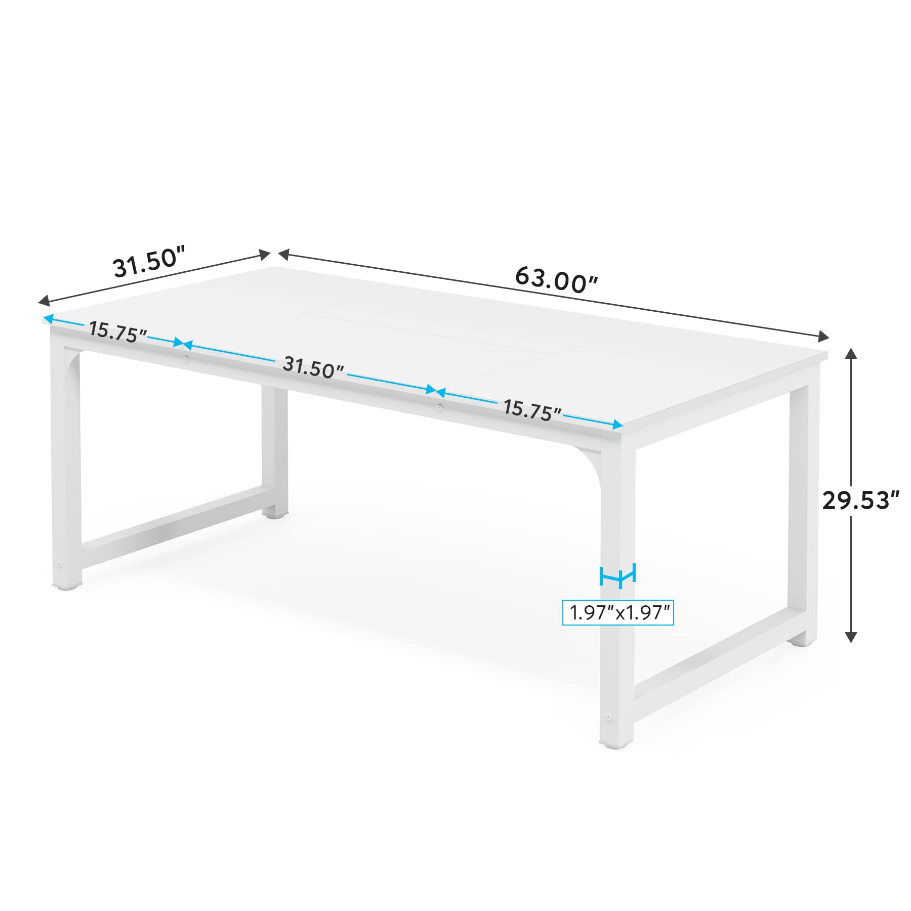 Mua Tribesigns Modern Computer Desk, 63 x 31.5 inch Large Executive ...