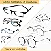 10 Pairs Eyeglass Nose Pads Silicone Soft Seft Adhesive Thin Anti-Slip Nosepads for Eyeglasses Glasses Sunglasses (Transparent 1mm)