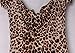 Happy Sailed Women's Leopard Print Off-the-shoulder Midi Dress, One Size Leopard