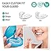 Ubittek Teeth Grinding Moldable Custom Dental Night Guards - 2-Size, 4 Pieces Mouth Guards