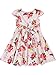 Bonny Billy Big Girl's Cap Sleeve Printed Woven Cotton Swing Skirt Dress