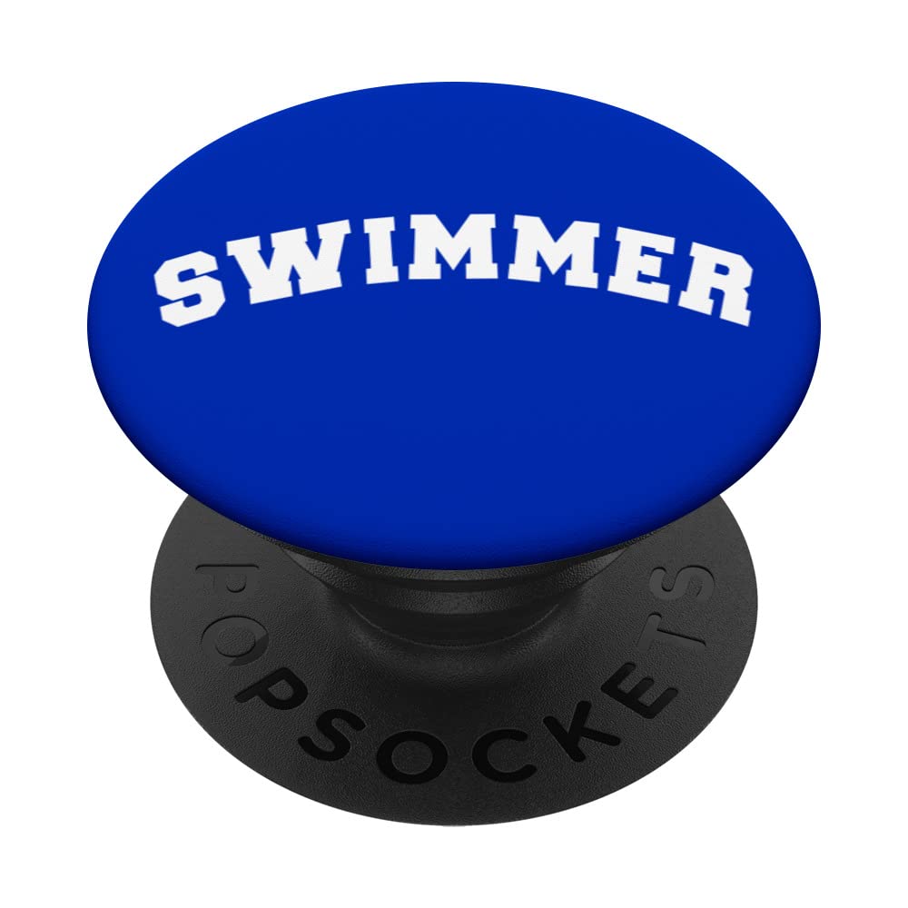Swimming Swimmer women's men's swimmer swimming swim fun PopSockets Swappable PopGrip