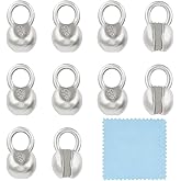 BENECREAT 10Pcs 925 Sterling Silver Crimp Cover Beads, 6x3.7mm Round Bead Tips Calotte Ends Clamshell Knot Cover for Jewelry Making DIY Findings Crafts, Hole: 3mm