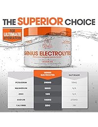 Genius Electrolyte Powder - Booster de hidratación natural Suplemento de resistencia con...