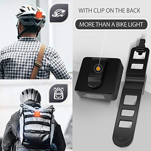 image for BrightRoad Auto On/Off Rechargeable 40 Lumens Bicycle Tail Light,Smart