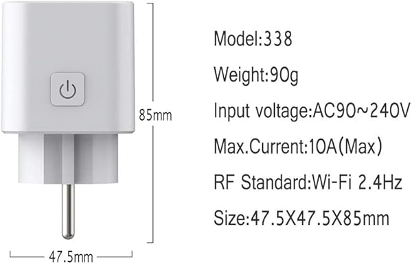 Smart Plug Socket Mini toma de corriente para interiores funciona con Alexa Google home IFTTT No se requiere concentrador Control remoto Smart Plug