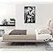 sechars- Fashion Toilet Sexy Woman Canvas Print Modern Bar Girl Smoking and Drinking in Restroom Painting Picture Poster Framed for Bedroom Hotel Wall Decoration -24x36inches